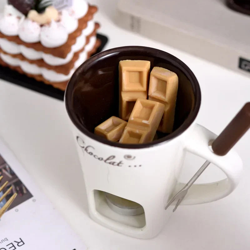 Taza fondue para chocolate y queso