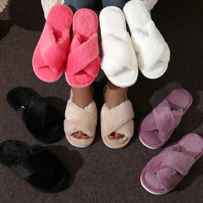 Zapatillas de casa peluditas