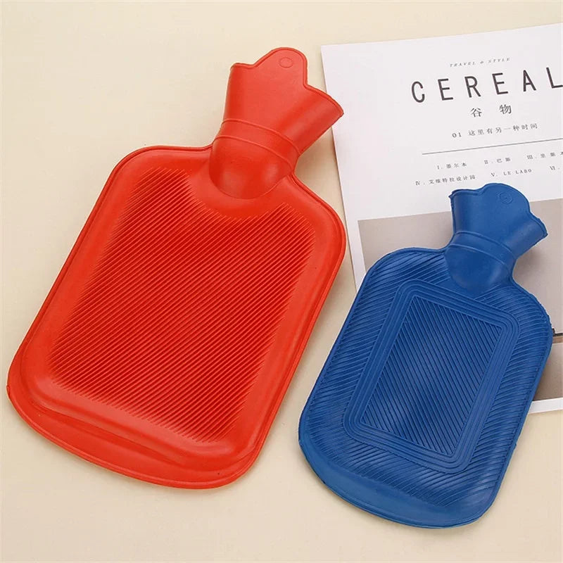 Bolsa de agua caliente con funda de peluche