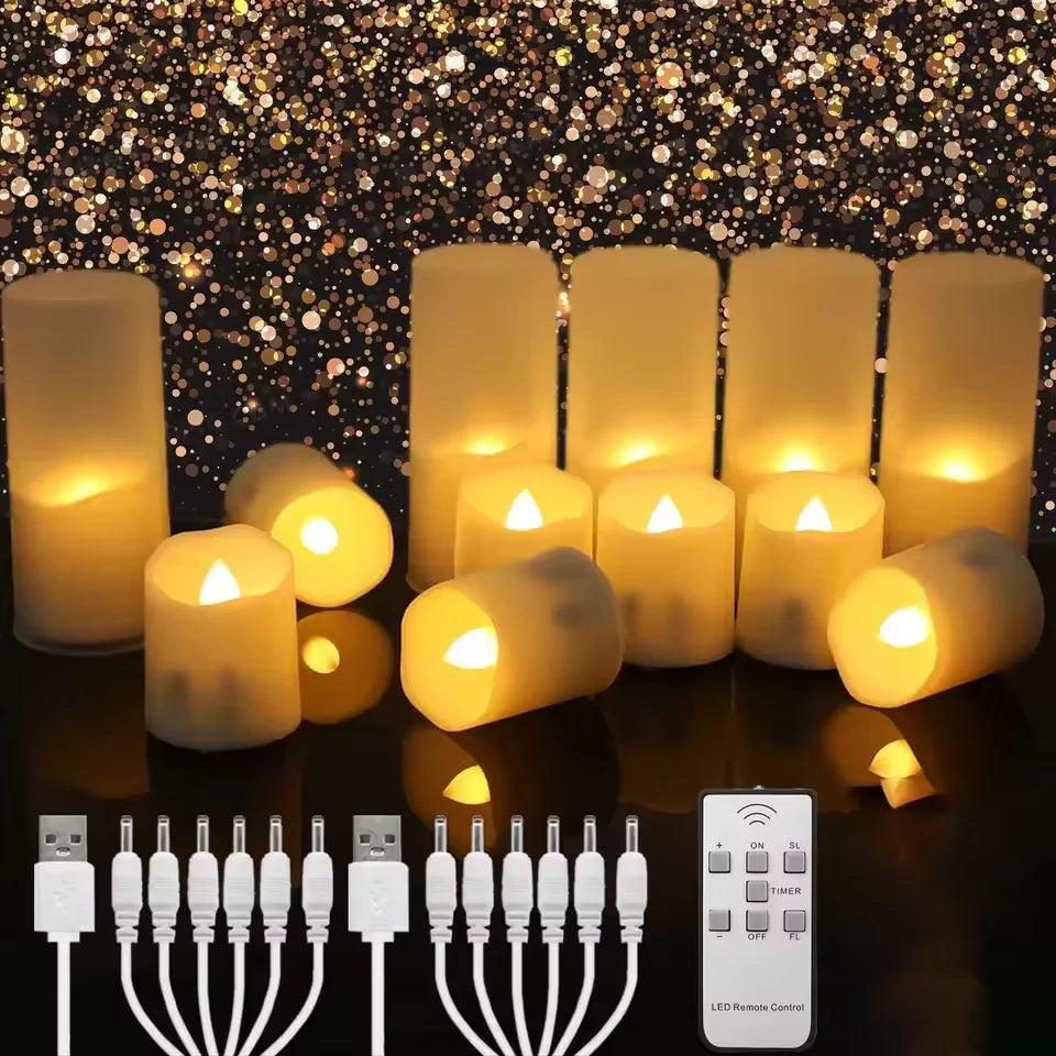 Velas LED recargables