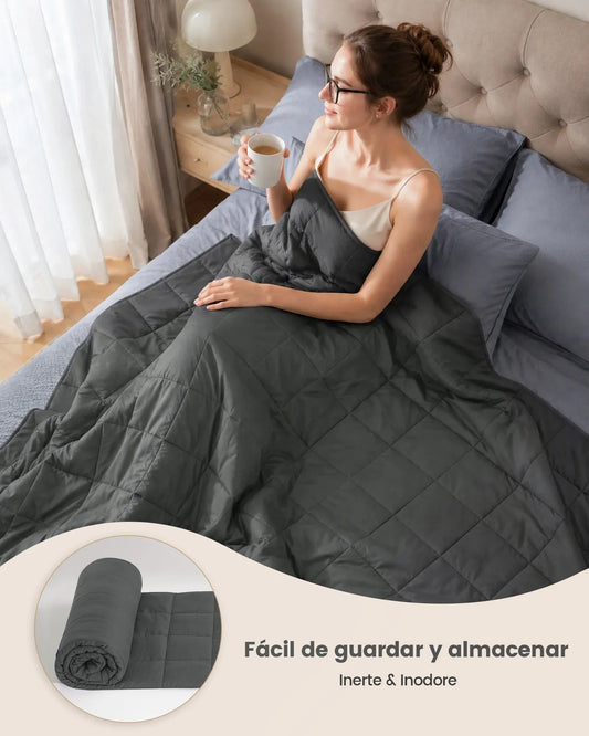 Manta con peso para dormir mejor