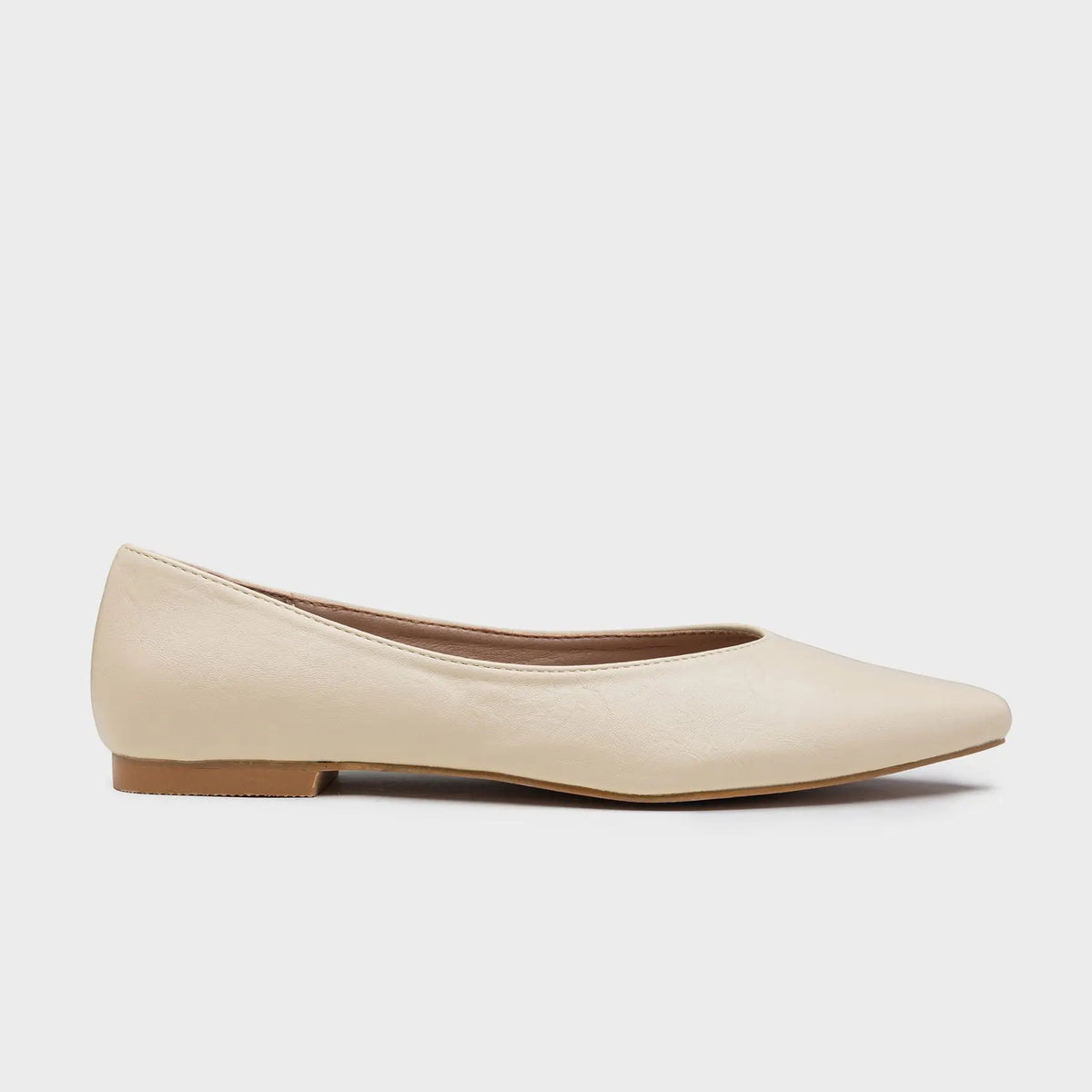 Bailarinas de punta afilada beige AmeliaGlow