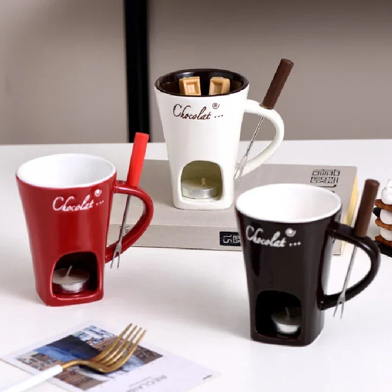 Taza fondue para chocolate y queso