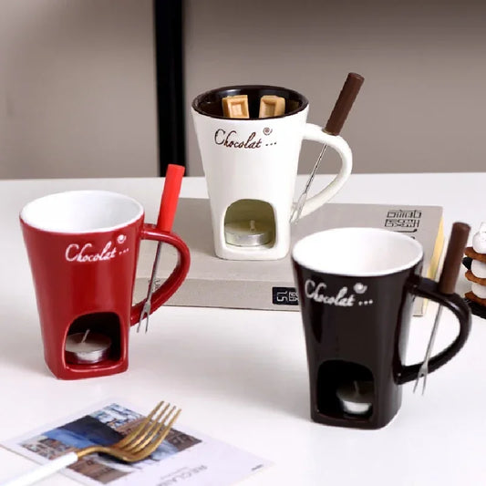 Taza fondue para chocolate y queso