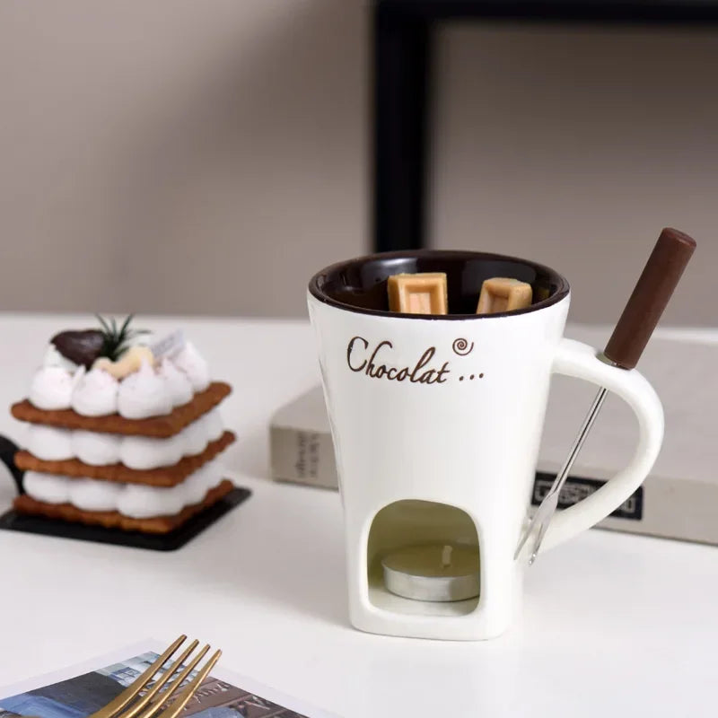 Taza fondue para chocolate y queso