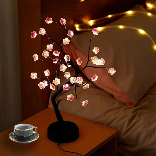 Árbol bonsái de luz LED