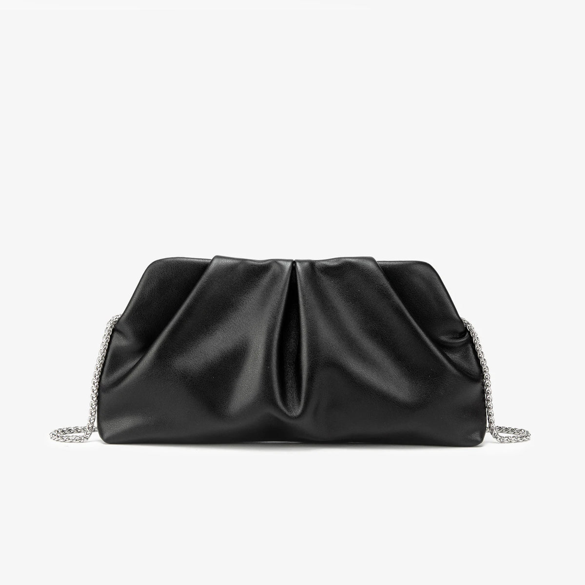 Bolso de noche plisado negro