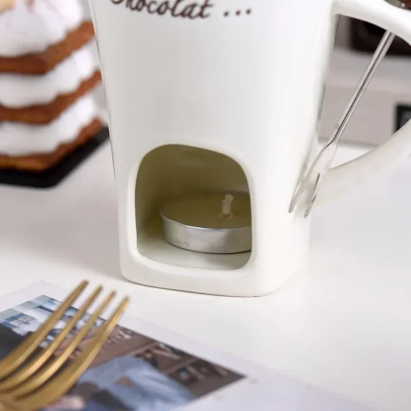 Taza fondue para chocolate y queso