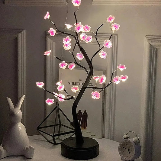 Árbol bonsái de luz LED